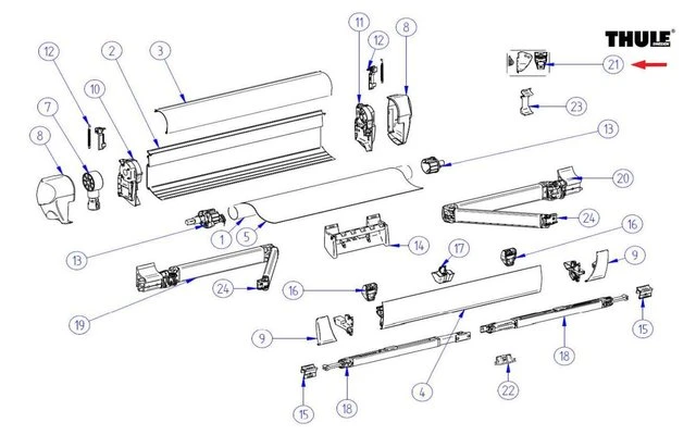 Thule Befestigungssatz Passend Zu Thule Omnistor 5003 3 Thule Befestigungssatz Passend Zu Thule Omnistor 5003