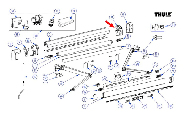 Thule Endplatte Rechts Passend Zu Omnistor 5200 2 Thule Endplatte Rechts Passend Zu Omnistor 5200